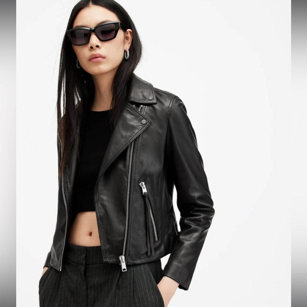 All Saints Leather Biker Jacket